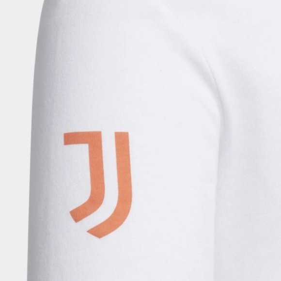 Adidas Kids White Juventus Club Graphic Tee Short Sleeve T-Shirt Size XS - Picture 4 of 4
